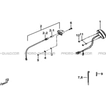 ECLAIRAGE ARRIERE pour Tgb all cylinders All years BLADE 550 SE EPS