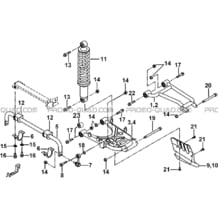 SUSPENSION ARRIERE pour Tgb Toutes les cylindrées Toutes les années BLADE 550 SE EPS