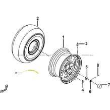 ROUES AVANT pour Tgb Toutes les cylindrées Toutes les années BLADE 550 SE EPS