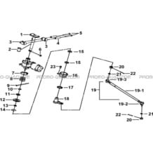 COLONNE DE DIRECTION pour Tgb Toutes les cylindrées Toutes les années BLADE 550 SE EPS