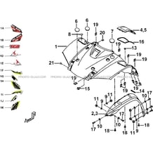 CARROSSERIE AVANT pour Tgb Toutes les cylindrées Toutes les années BLADE 550 SE EPS