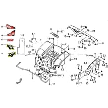 CARROSSERIE ARRIERE pour Tgb all cylinders All years BLADE 550 SE EPS