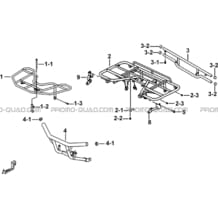 PORTE-BAGAGES   PARE CHOCS (OPTION) pour Tgb all cylinders All years BLADE 550 SE EPS