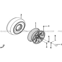 ROUES AVANT pour Tgb Toutes les cylindrées Toutes les années BLADE 550LT-FI 4X4 2016