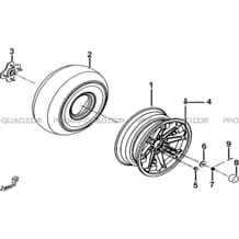 ROUES ARRIERE pour Tgb all cylinders All years BLADE 550LT-FI 4X4 2016