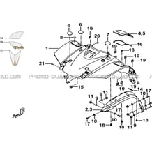 CARROSSERIE AVANT pour Tgb Toutes les cylindrées Toutes les années BLADE 550LT-FI 4X4 2016