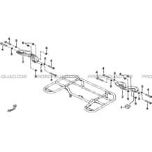 POIGNEES PASSAGER (OPTION) pour Tgb Toutes les cylindrées Toutes les années BLADE 550LT-FI 4X4 2016