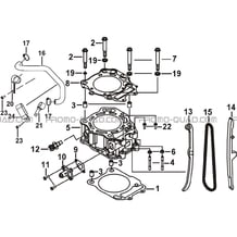 CYLINDRE pour Tgb Toutes les cylindrées Toutes les années BLADE 550LT-FI 4X4 NEW