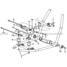 SUPPORTS MOTEUR pour Tgb Toutes les cylindrées Toutes les années BLADE 550LT-FI 4X4 NEW