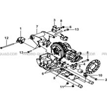 SUPPORTS DIFFERENTIEL ARRIERE pour Tgb Toutes les cylindrées Toutes les années BLADE 550LT-FI 4X4 NEW