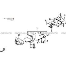 ECLAIRAGE AVANT (OPTION) pour Tgb Toutes les cylindrées Toutes les années BLADE 550LT-FI 4X4 NEW