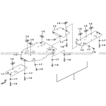 PROTECTIONS CHASSIS ALUMINIUM (OPTION) pour Tgb Toutes les cylindrées Toutes les années BLADE 550LT-FI 4X4 NEW