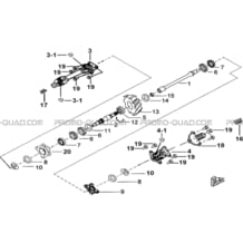 SYSTEME DE TRANSMISSION pour Tgb Toutes les cylindrées Toutes les années BLADE 600 LTX