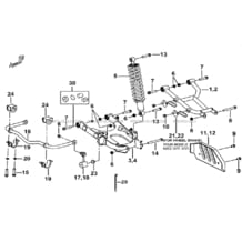 SUSPENSION ARRIERE pour Tgb all cylinders All years BLADE 600 LTX