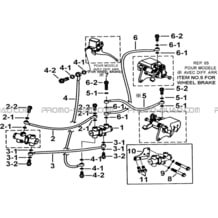 DISTRIBUTEUR FREINAGE ARRIERE pour Tgb Toutes les cylindrées Toutes les années BLADE 600 LTX