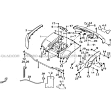 CARROSSERIE ARRIERE pour Tgb Toutes les cylindrées Toutes les années BLADE 600 LTX