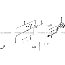 ECLAIRAGE ARRIERE pour Tgb Toutes les cylindrées Toutes les années BLADE 600 SE EPS