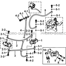 DISTRIBUTEUR FREINAGE ARRIERE pour Tgb Toutes les cylindrées Toutes les années BLADE 600 SE EPS