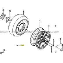 ROUES ARRIERE pour Tgb Toutes les cylindrées Toutes les années BLADE 600 SE EPS