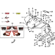 CARROSSERIE AVANT pour Tgb all cylinders All years BLADE 600 SE EPS