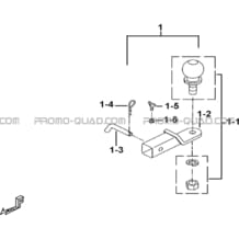 ATTELAGES (OPTION) (FACE AVANT A LED) pour Tgb Toutes les cylindrées Toutes les années BLADE 600 SE EPS