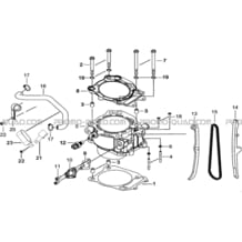 CYLINDRE pour Tgb all cylinders All years BLADE 600 SE.X