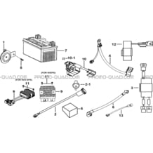 SYSTEME ELECTRIQUE 3 pour Tgb all cylinders All years BLADE 600 SE.X