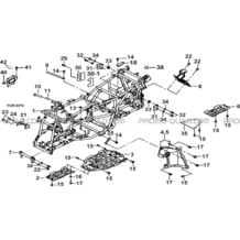 CHASSIS pour Tgb Toutes les cylindrées Toutes les années BLADE 600 SE.X