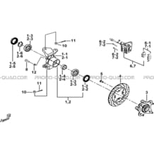 PORTE-FUSEE DE DIRECTION pour Tgb all cylinders All years BLADE 600 SE.X