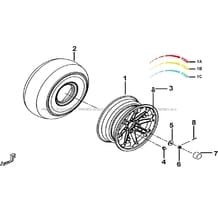 ROUES AVANT pour Tgb Toutes les cylindrées Toutes les années BLADE 600 SE.X