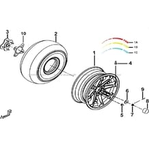 ROUES ARRIERE pour Tgb all cylinders All years BLADE 600 SE.X