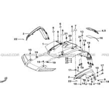 CARROSSERIE AVANT pour Tgb all cylinders All years BLADE 600 SE.X