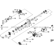 SYSTEME DE TRANSMISSION pour Tgb Toutes les cylindrées Toutes les années BLADE 600 SL