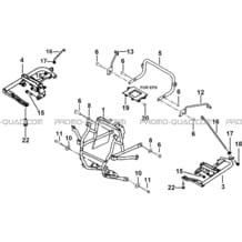 SUPPORT PARE-CHOCS pour Tgb all cylinders All years BLADE 600 SL