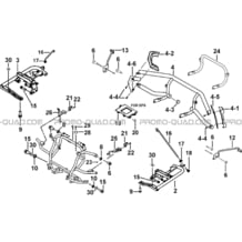 SUPPORT PARE-CHOCS (MODELE AVEC FACE AVANT A LED) pour Tgb all cylinders All years BLADE 600 SL