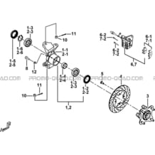 PORTE-FUSEE DE DIRECTION pour Tgb all cylinders All years BLADE 600 SL