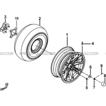 ROUES ARRIERE pour Tgb Toutes les cylindrées Toutes les années BLADE 600 SL