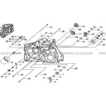 CARTER MOTEUR GAUCHE 1 pour Tgb all cylinders All years FARM 550 2015