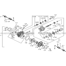 ENSEMBLE DIFFERENTIEL ARRIERE pour Tgb all cylinders All years FARM 550 2015