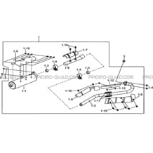 ENSEMBLE ECHAPPEMENT pour Tgb Toutes les cylindrées Toutes les années FARM 550 2015