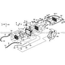 ENSEMBLE REFROIDISSEMENT pour Tgb Toutes les cylindrées Toutes les années FARM 550 2015