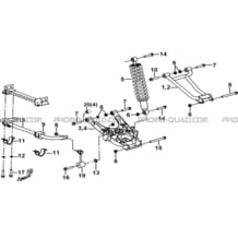 SUSPENSION ARRIERE pour Tgb Toutes les cylindrées Toutes les années FARM 550 2015