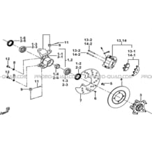 PORTE-FUSEE DE DIRECTION pour Tgb Toutes les cylindrées Toutes les années FARM 550 2015