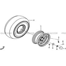 ROUES AVANT pour Tgb Toutes les cylindrées Toutes les années FARM 550 2015