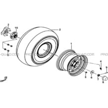 ROUES ARRIERE pour Tgb Toutes les cylindrées Toutes les années FARM 550 2015