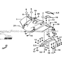 CARROSSERIE AVANT pour Tgb Toutes les cylindrées Toutes les années FARM 550 2015