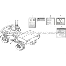 ETIQUETTES DE SECURITE pour Tgb Toutes les cylindrées Toutes les années FARM 550 2015