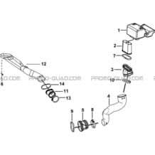 SYSTEME ADMISSION pour Tgb all cylinders All years FARM 550 EPS