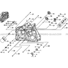 CARTER MOTEUR GAUCHE 1 pour Tgb Toutes les cylindrées Toutes les années FARM 550 EPS