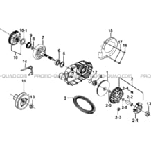 VARIATEUR pour Tgb Toutes les cylindrées Toutes les années FARM 550 EPS